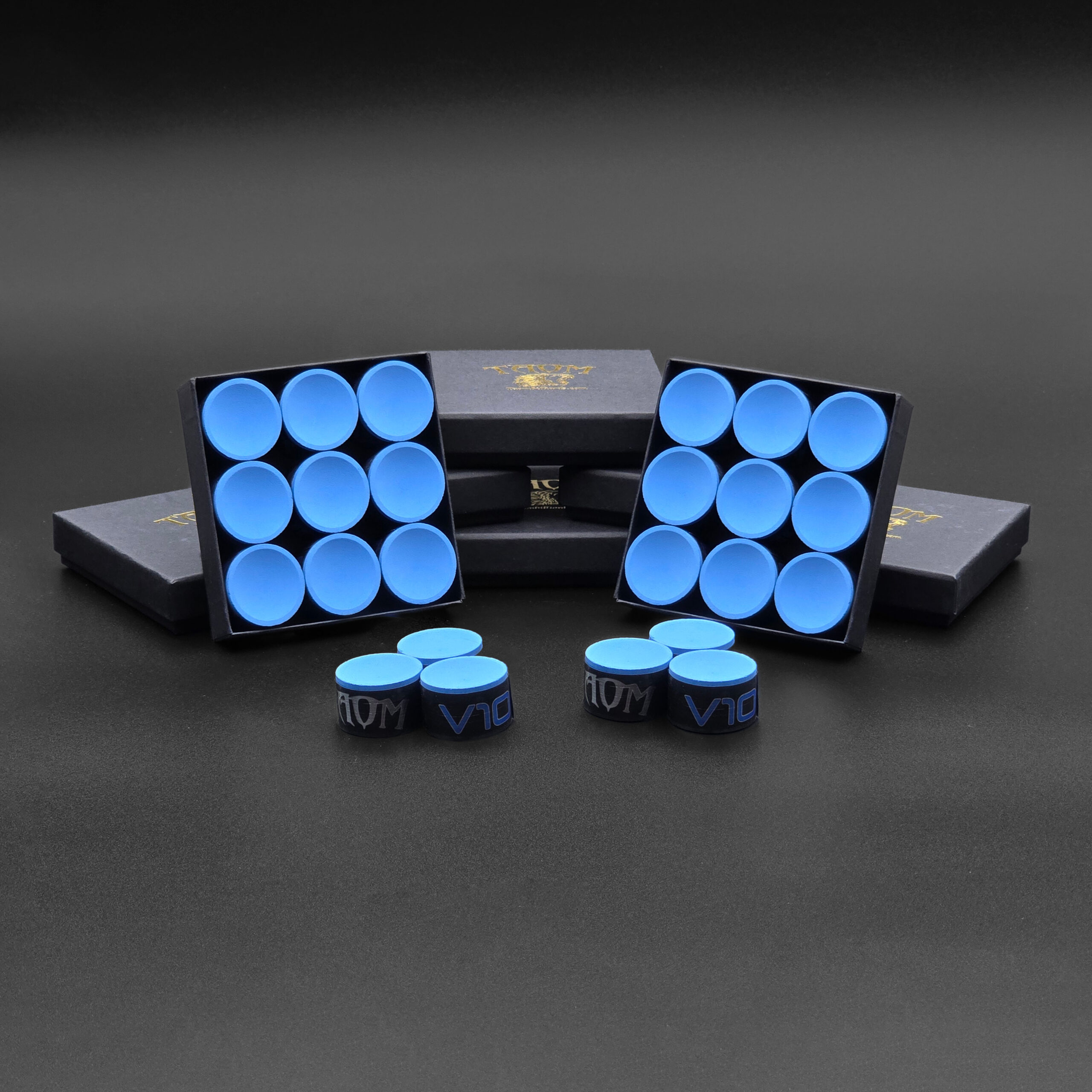 Boxes of TAOM V10 in Blue